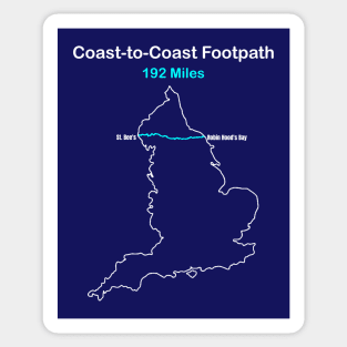 England's Coast-to-Coast Footpath Sticker